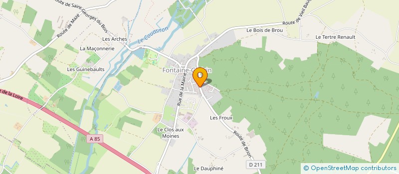 localisation de l'entreprise CHEZ MAY  LES BOIS D'ANJOU