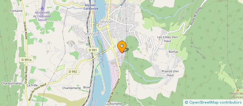 localisation de l'entreprise CHEZ MEDHI SERVICES  SEYSSEL