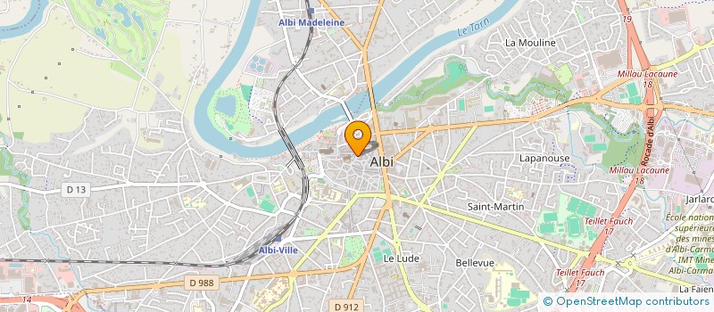 localisation de l'entreprise CHEZ MELY à ALBI