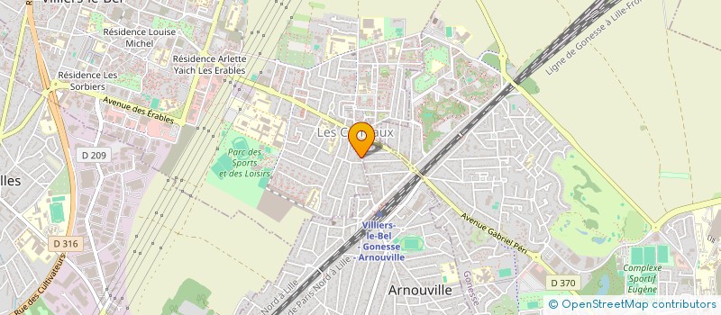 localisation de l'entreprise CHEZ MENUS AFRO  VILLIERS-LE-BEL