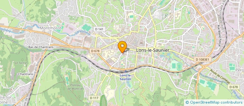 localisation de l'entreprise CHEZ MEY à LONS-LE-SAUNIER