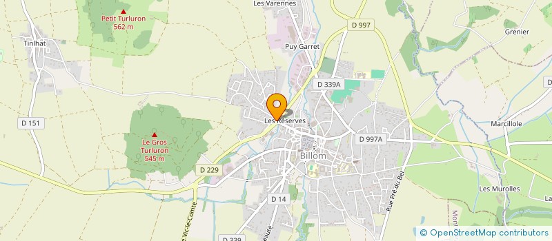 localisation de l'entreprise CHEZ MF  BILLOM