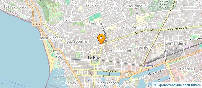 localisation de l'entreprise CHEZ MICHEL à LE HAVRE