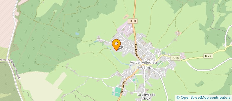 localisation de l'entreprise CHEZ MICO  VERCEL-VILLEDIEU-LE-CAMP