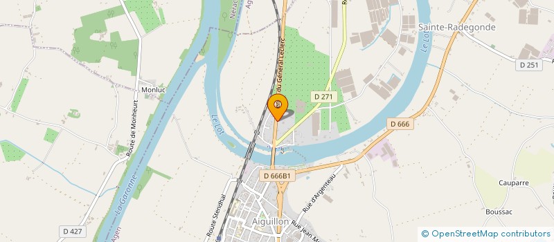 localisation de l'entreprise CHEZ MIGUEL  AIGUILLON