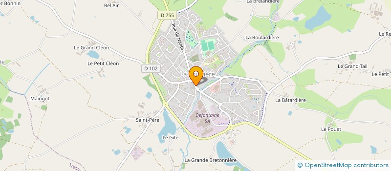 localisation de l'entreprise CHEZ MILO  LA BRUFFIERE