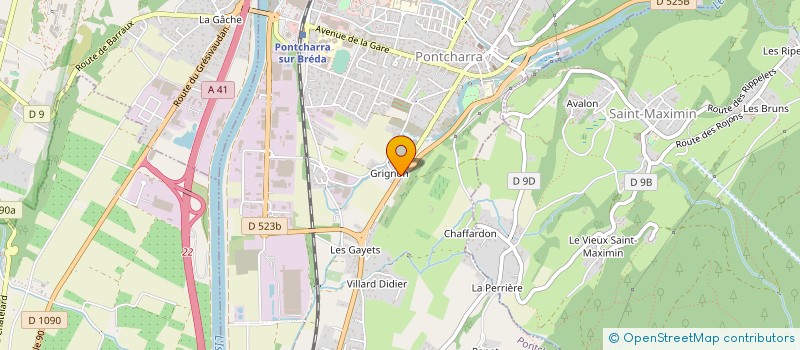 localisation de l'entreprise CHEZ MIMI  PONTCHARRA