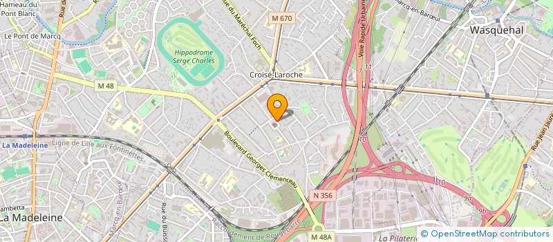 localisation de l'entreprise CHEZ MIQUILFAIT à MARCQ-EN-BARŒUL