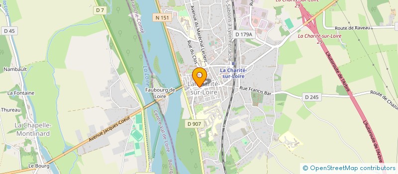 localisation de l'entreprise CHEZ MOMO à LA CHARITE-SUR-LOIRE