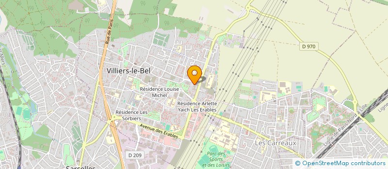 localisation de l'entreprise CHEZ MON MOULIN  VILLIERS-LE-BEL