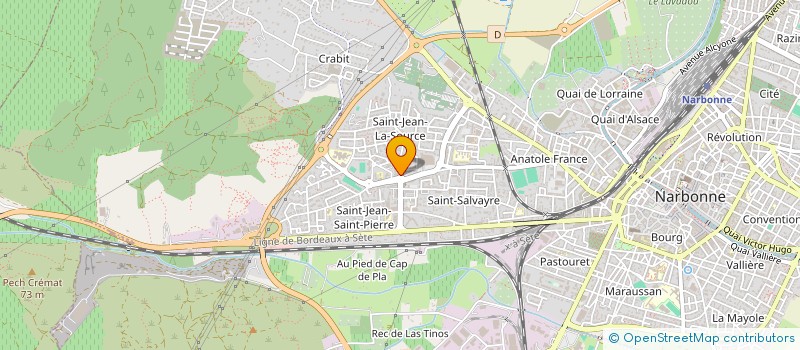 localisation de l'entreprise CHEZ MOTS PASSANTS  NARBONNE