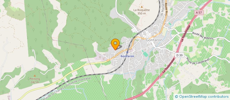 localisation de l'entreprise CHEZ MOUNE  GONFARON