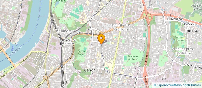 localisation de l'entreprise CHEZ MOUSS à CENON