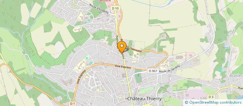 localisation de l'entreprise CHEZ MOUSS à CHATEAU-THIERRY