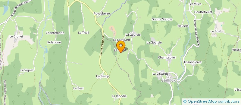 localisation de l'entreprise CHEZ MR ET MME PATATE  CEILLOUX