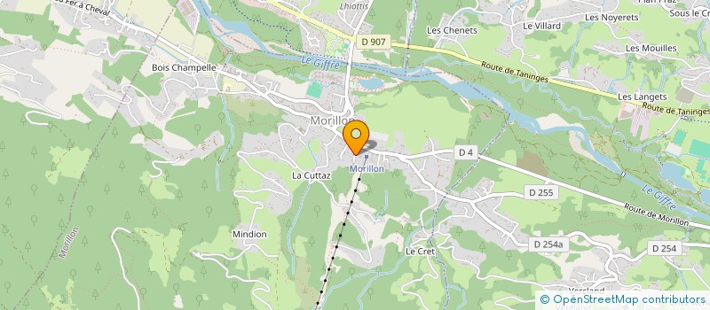 localisation de l'entreprise CHEZ MURIELLE  MORILLON