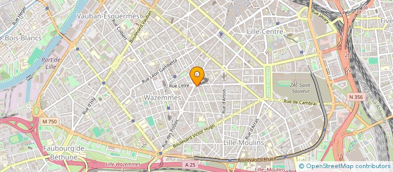 localisation de l'entreprise CHEZ MUZE à LILLE