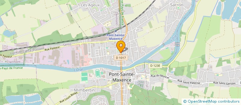 localisation de l'entreprise CHEZ NAJ'  PONT-SAINTE-MAXENCE