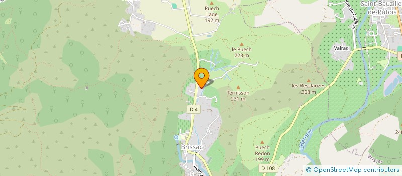 localisation de l'entreprise CHEZ NANA  BRISSAC