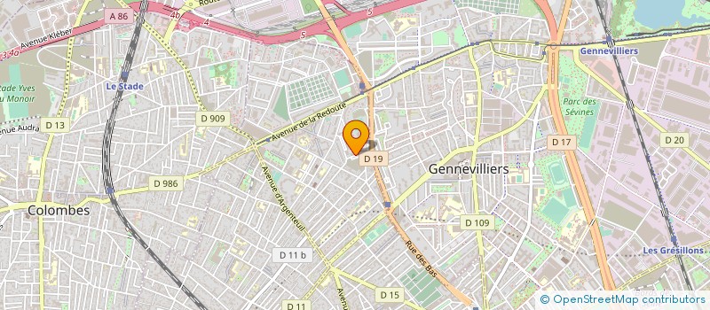 localisation de l'entreprise CHEZ NAT à ASNIERES-SUR-SEINE