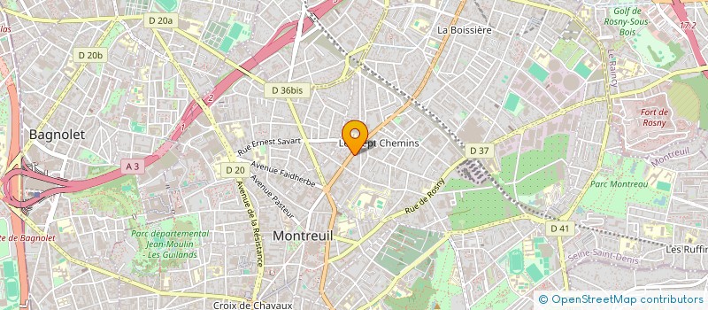localisation de l'entreprise CHEZ NICO à MONTREUIL