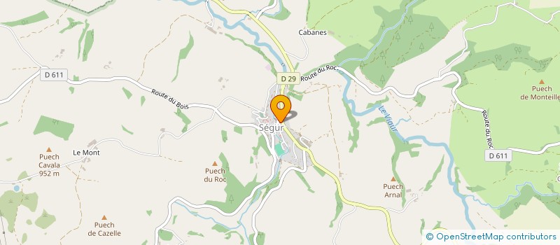 localisation de l'entreprise CHEZ NOUNOU  SEGUR