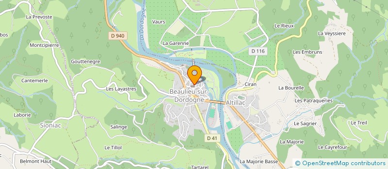 localisation de l'entreprise CHEZ NOUS à BEAULIEU-SUR-DORDOGNE