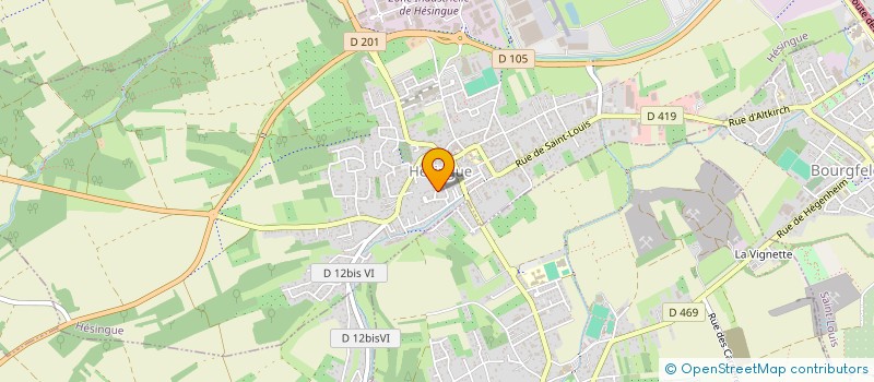 localisation de l'entreprise CHEZ NOUS  HESINGUE