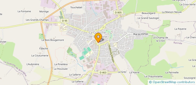 localisation de l'entreprise CHEZ NOUS à LA GUERCHE-DE-BRETAGNE