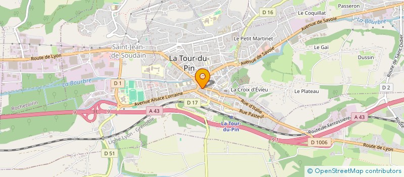localisation de l'entreprise CHEZ-NOUS  LA TOUR-DU-PIN