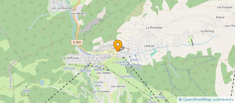 localisation de l'entreprise CHEZ NOUS à LA CLUSAZ