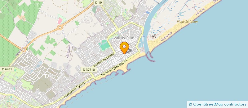 localisation de l'entreprise CHEZ NOUS  VALRAS-PLAGE