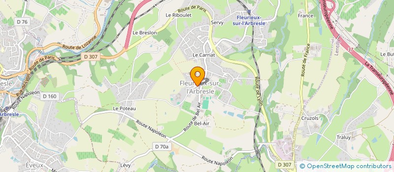 localisation de l'entreprise CHEZ NOUS  FLEURIEUX-SUR-L'ARBRESLE