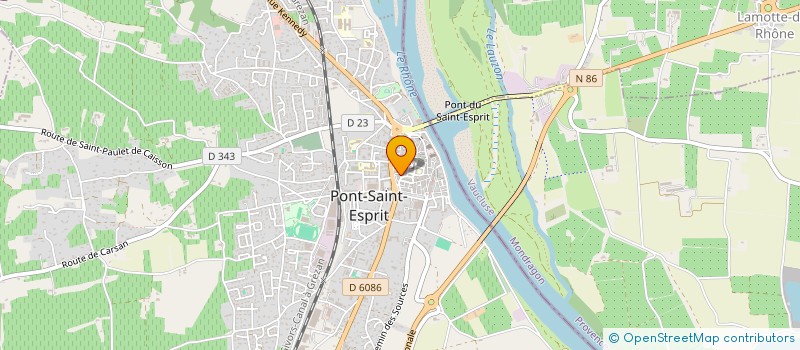 localisation de l'entreprise CHEZ NOUS C'EST TROP BON à PONT-SAINT-ESPRIT