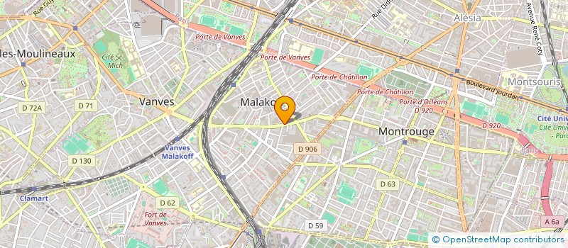 localisation de l'entreprise CHEZ NOUS CHEZ VOUS IMMOBILIER à MALAKOFF