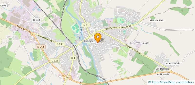 localisation de l'entreprise CHEZ NOUS CLUB DU 3 EME AGE à BUZANCAIS