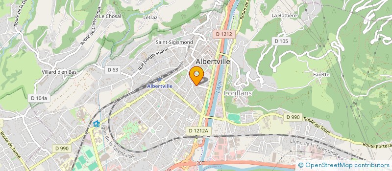 localisation de l'entreprise CHEZ NURI  ALBERTVILLE