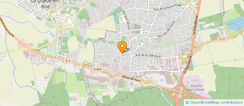 localisation de l'entreprise CHEZ ODETE à PONTAULT-COMBAULT