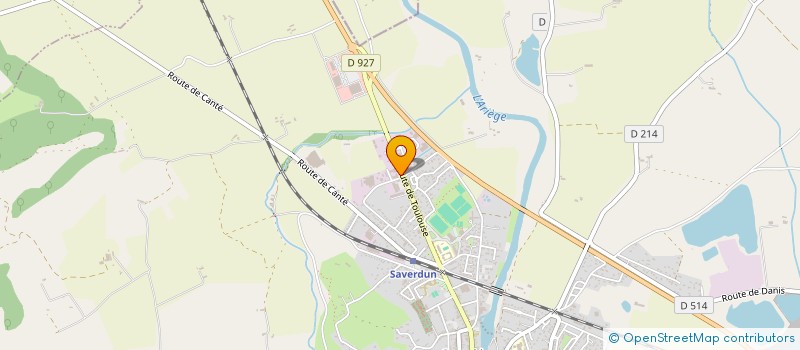 localisation de l'entreprise CHEZ ODYLYS à SAVERDUN