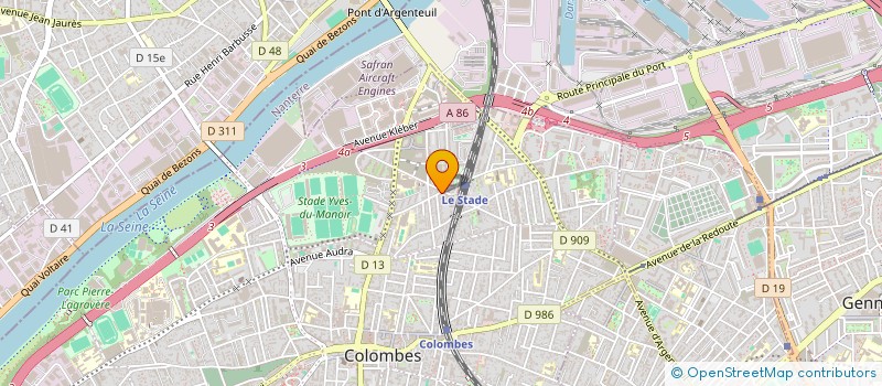 localisation de l'entreprise CHEZ OSKAR à COLOMBES