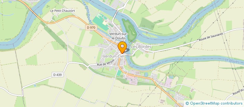 localisation de l'entreprise CHEZ P'TIT COEUR à VERDUN-SUR-LE-DOUBS