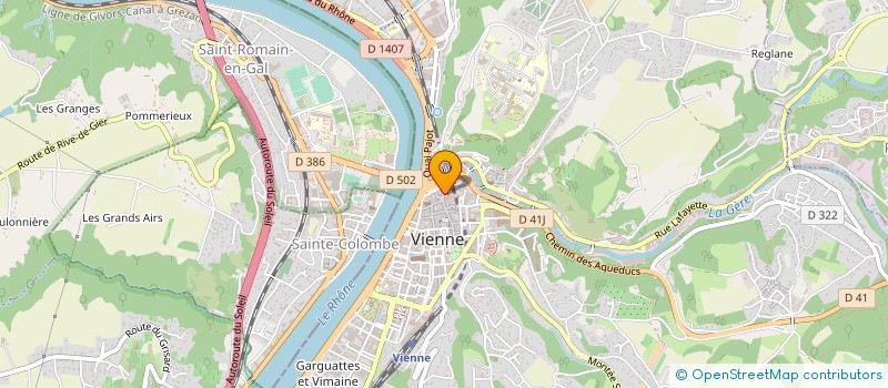 localisation de l'entreprise CHEZ PABLO à VIENNE
