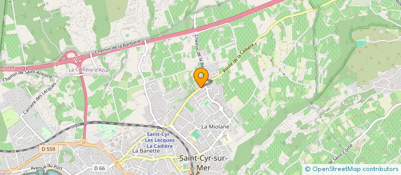 localisation de l'entreprise CHEZ PALMYRE à SAINT-CYR-SUR-MER