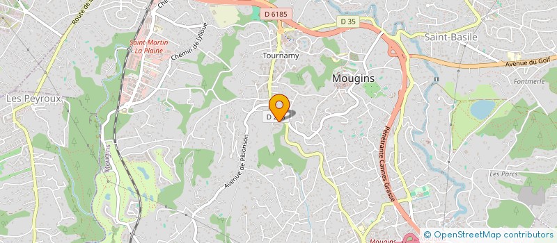 localisation de l'entreprise CHEZ PAM à MOUGINS