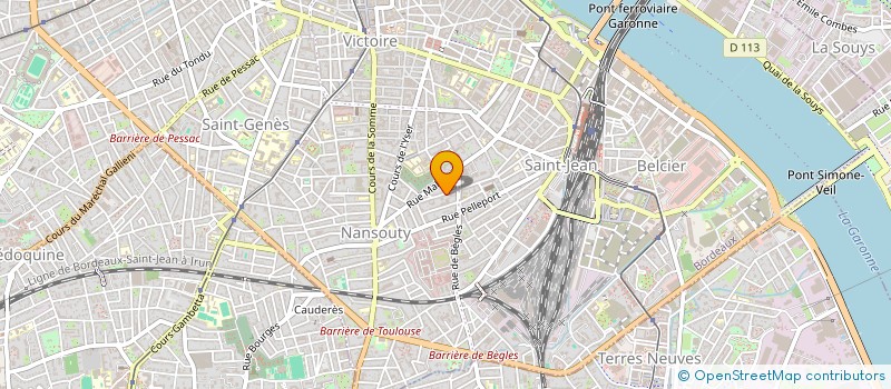 localisation de l'entreprise CHEZ PAM à BORDEAUX