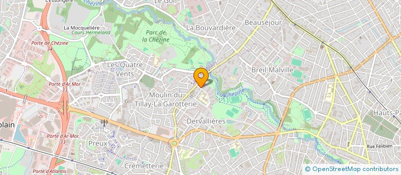 localisation de l'entreprise CHEZ PANDA à NANTES