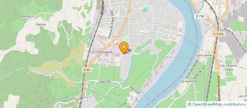 localisation de l'entreprise CHEZ PAPAPOULE à TOURNON SUR RHONE