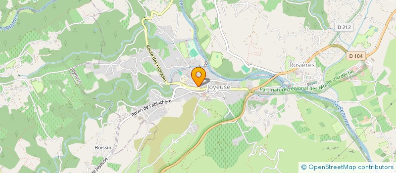 localisation de l'entreprise CHEZ PAPAYOU  JOYEUSE