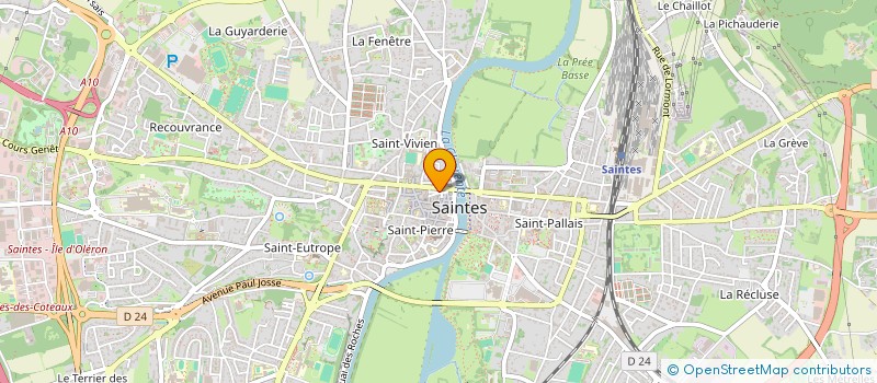 localisation de l'entreprise CHEZ PAPY  SAINTES