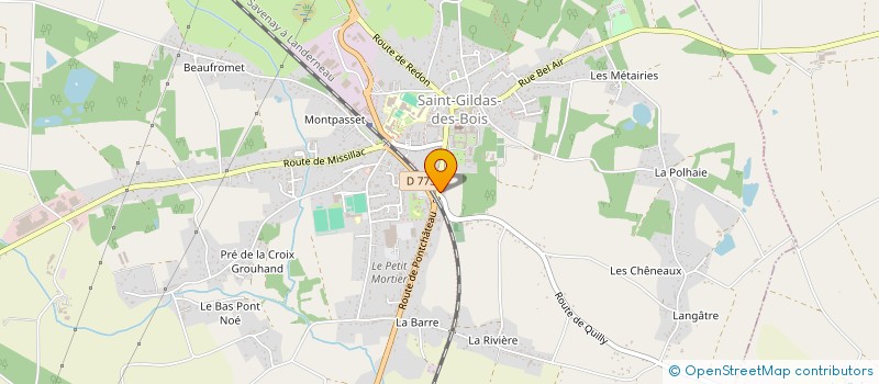 localisation de l'entreprise CHEZ PAPY MAMIE  SAINT-GILDAS-DES-BOIS